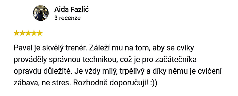 Recenze na Googlu: Aida Fazlić